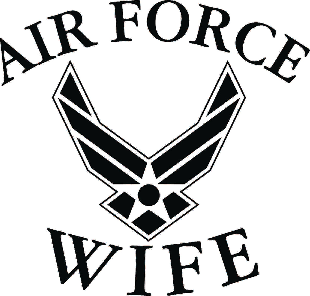 Vinyl Decal - US Air Force Wife