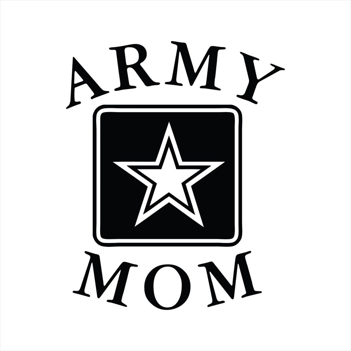 Vinyl Decal - US Army Mom