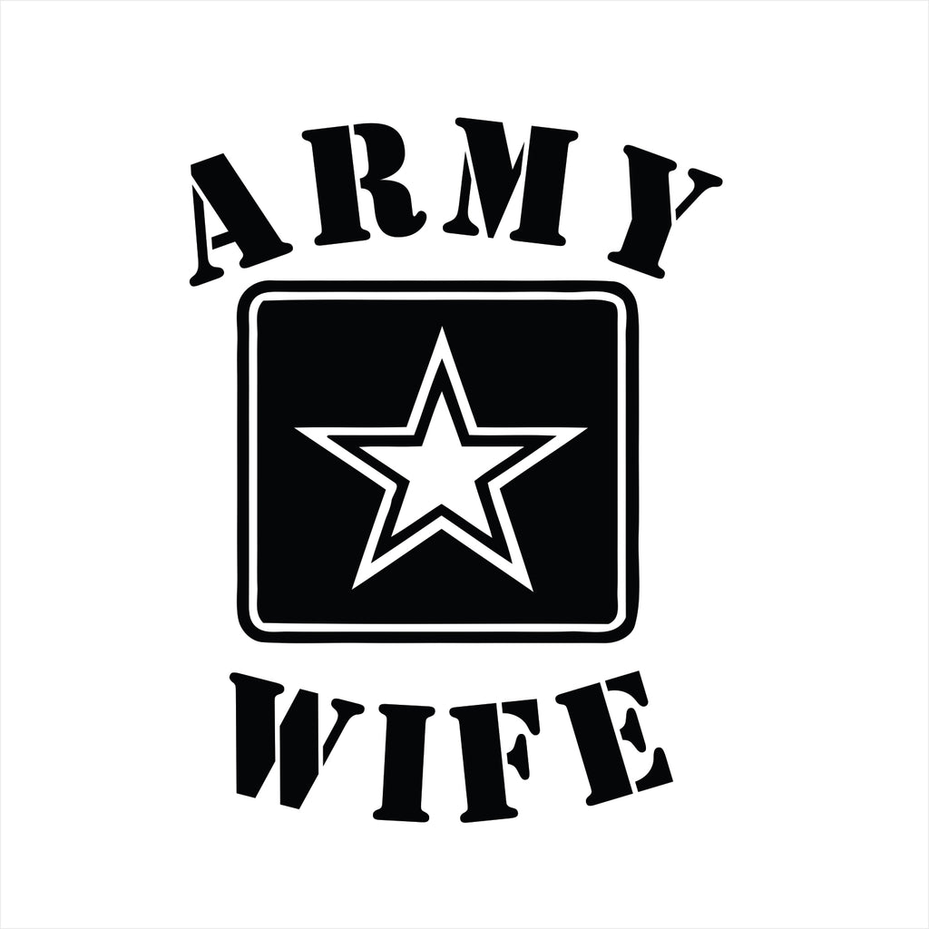 Vinyl Decal - US Army Wife