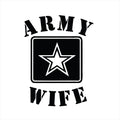 Vinyl Decal - US Army Wife