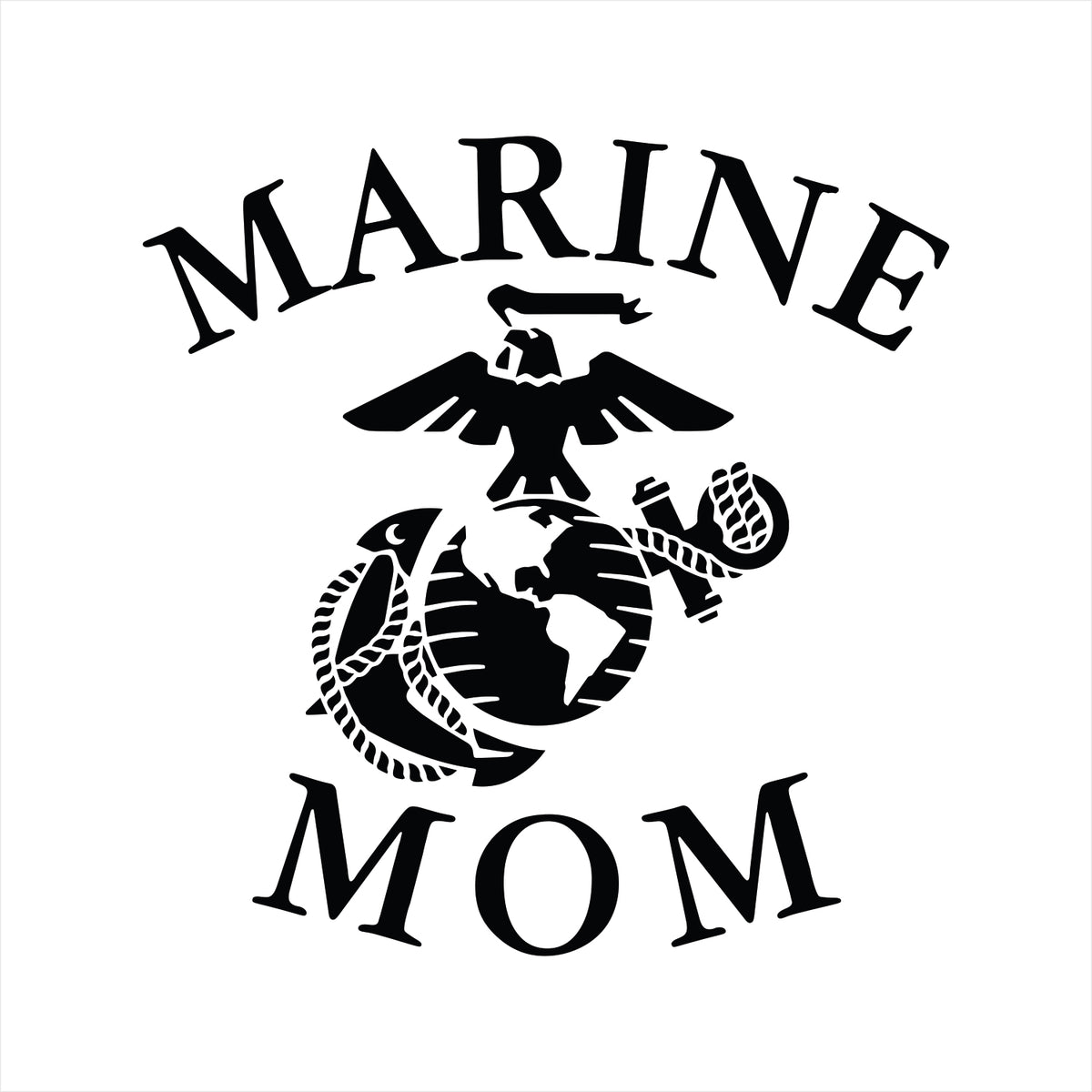 Vinyl Decal - US Marine Mom