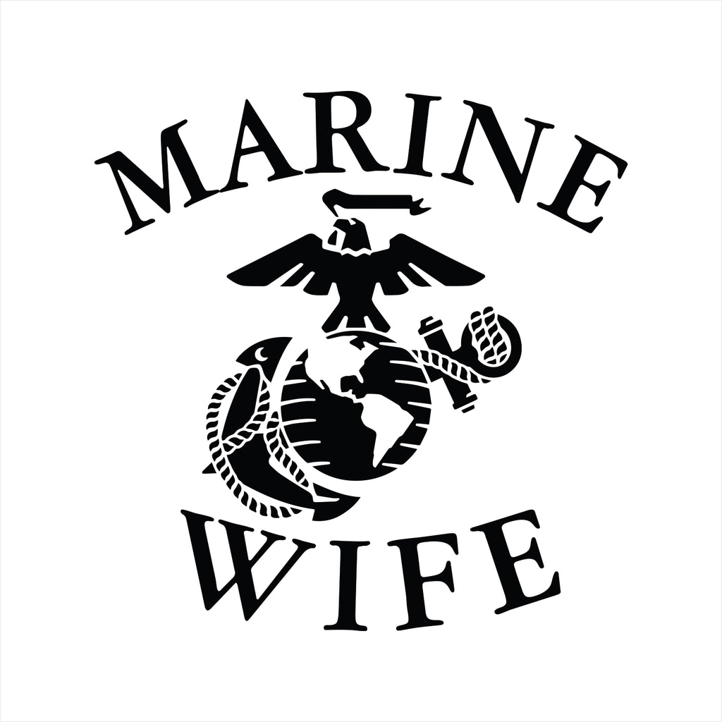Vinyl Decal - US Marine Wife