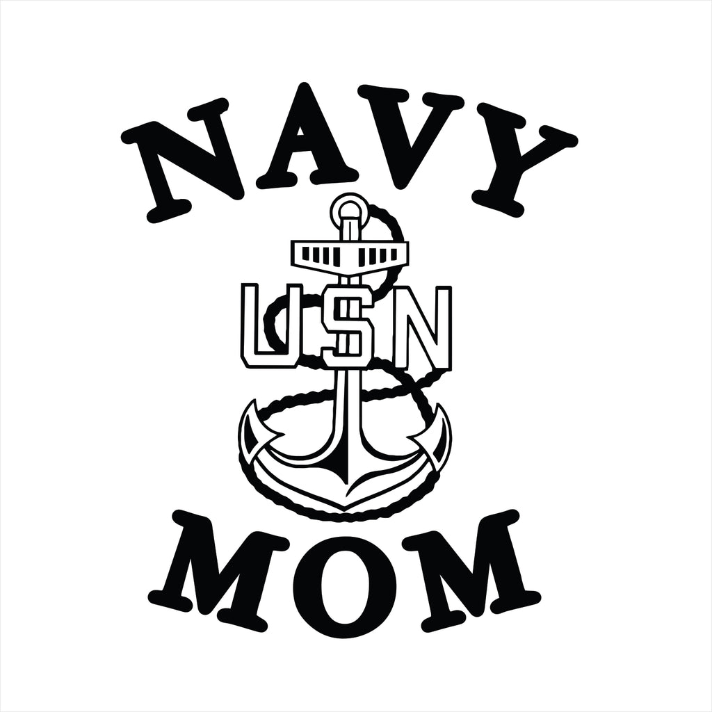 Vinyl Decal - US Navy Mom