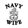 Vinyl Decal - US Navy Wife